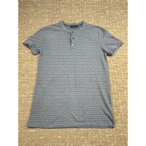 Men’s Marc Anthony S Small Short Sleeve Henley Shirt Blue